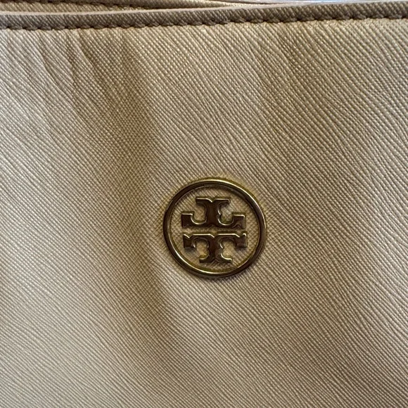 Tory Burch Beige Leather Tote - Picture 2 of 15